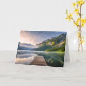 Water | Azure Alpine Lake, Austria Kaart (Gele Bloem)