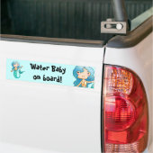 Water Baby aan boord Bumpersticker (Op Truck)