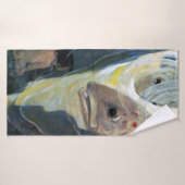 Water Baby and Fish, Jessie Willcox Smith (Serviette de bain)