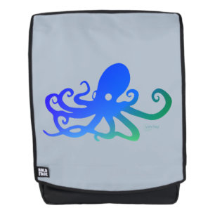 Water Baby - Blauwe Octopus Rugzak Rugtassen
