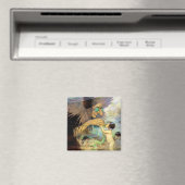 Water Baby en Fee, Jessie Willcox Smith Magneet (Insitu (Vaatwasser))