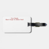 WATER BAGAGELABEL (Achterkant horizontaal)