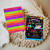 Water Bash Meisje Zomer Verjaardagsfeestje Kaart