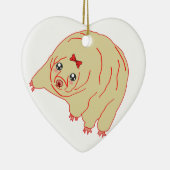 Water Beer Cute Anime Tardigrade Keramisch Ornament (Rechts)