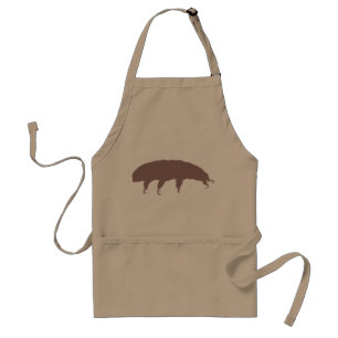 Water Beer Tardigrade Silhouette Cute Creature Standaard Schort