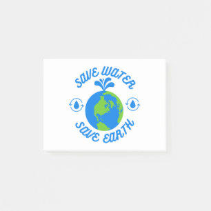 Water Besparen Aarde Redden Post-it® Notes