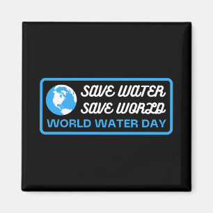 Water Besparen Aarde Redden Wereldwaterdag Magneet