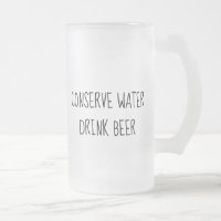 Water besparen bier drinken bevroren mok Vaderdag