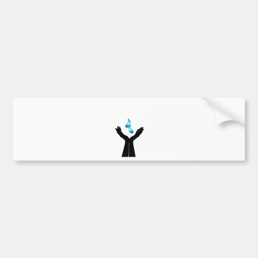 Water besparen bumpersticker (Voorkant)