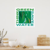 . Water besparen Poster (Keuken)