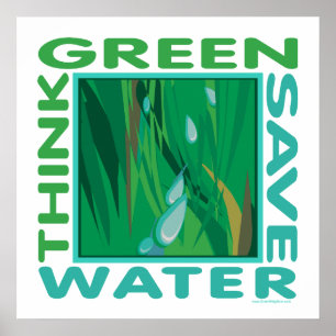 . Water besparen Poster