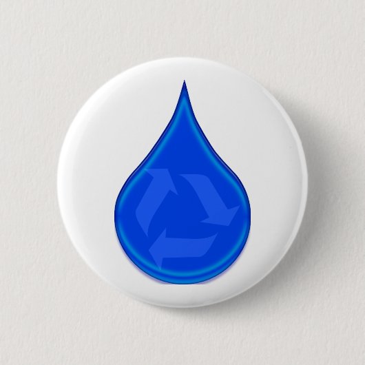 Water besparen ronde button 5,7 cm (Voorkant)