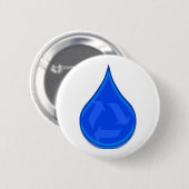 Water besparen ronde button 5,7 cm (Voorkant /achterkant)
