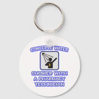 Water besparen ... Shower met Pharmacy Tech Sleutelhanger