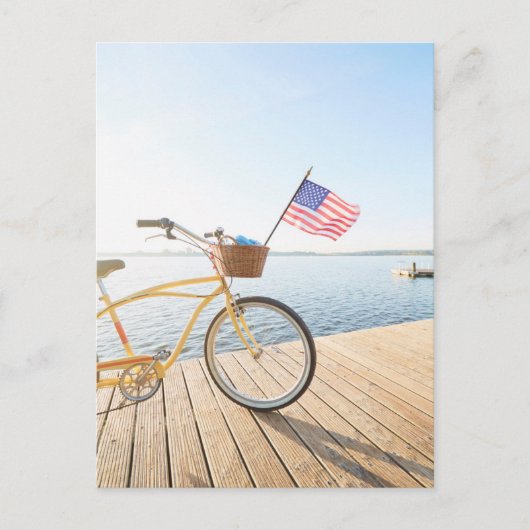 Water | Bicycle By the Lake Briefkaart (Voorkant)