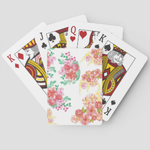 Water bloem pokerkaarten