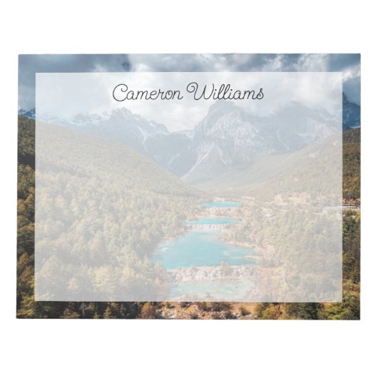 Water | Blue Moon Lake, China Notitieblok (Voorkant)