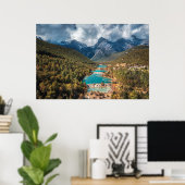 Water | Blue Moon Lake, China Poster (Thuiskantoor)