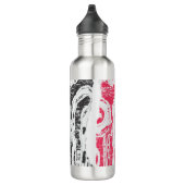 Water Bottle – Friction Lands Abstract Design Waterfles (Rechts)