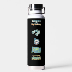 Water Bottle kamperen is mijn hobby Waterfles