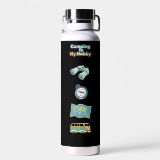 Water Bottle kamperen is mijn hobby Waterfles