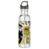 Water Bottle – Urban Tree Owl & Wealth Surreal Pop Waterfles (Voorkant)