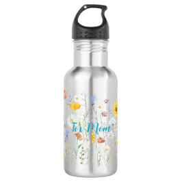 Water Bottle with Garden Design and Mother's Day Q Waterfles