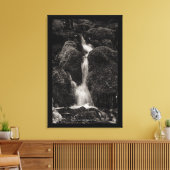 Water boven mos canvas afdruk (Insitu (Woonkamer))