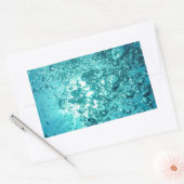 Water Bubbles Rechthoekige Sticker (Envelop)