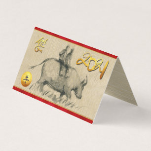 Water Buffalo Children Chinese Ox Année 2021 pack 