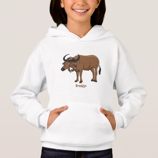 Water buffalo with flowers (Devant)