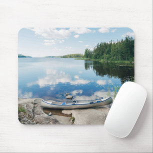 Water Canoe on Lake in Sweden Muismat
