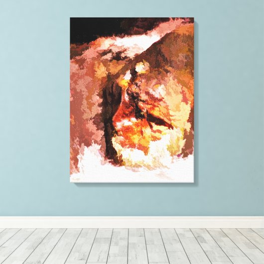 WATER CANVAS AFDRUK (Insitu (Houten vloer))