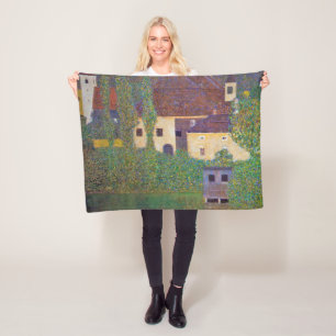 Water Castle, Gustav Klimt Fleece Deken