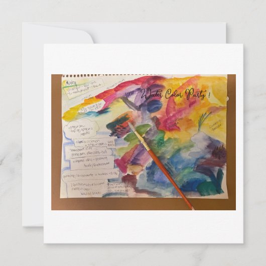 Water Color Mixing Postcard Kaart (Voorkant)