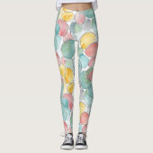 Water color pattern leggings (Voorkant)