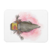 water colour Australian magpie magnet Magneet (Horizontaal)