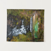 Water dat door herfstbos stroomt wandkleed (Voorkant (horizontaal))