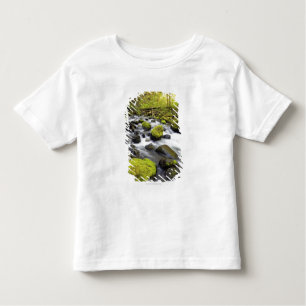 Water dat door met moss beklede raketten in een st kinder shirts