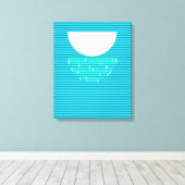 WATER - De vier elementen Canvas Afdruk (Insitu (Houten vloer))