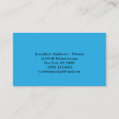 Water Drip Professional Plumber Service Visitekaartje (Achterkant)