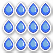 Water Drop Hydration Planner Journal Stickers (Voorkant)