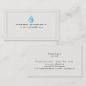 Water Drop Plumber Visitekaartje (Voorkant / Achterkant)