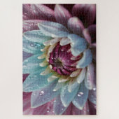 Water Droplets on Dahlia Flower Legpuzzel (Verticaal)