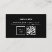 Water Drops Car Wash QR Code Loyalty Kaart (Achterkant)