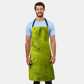 Water drops on green leaf schort (Gedragen)