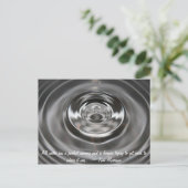 Water Drops & Quotes Briefkaart (Staand voorkant)