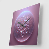 water drops vierkante klok (Hoek)