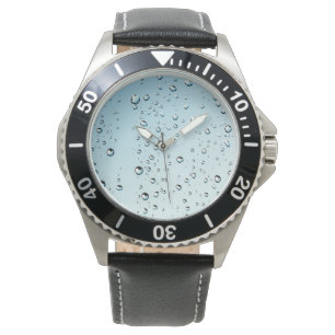 Water druppels polshorloges horloge