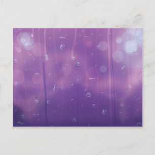 Water druppelt op een raam. briefkaart